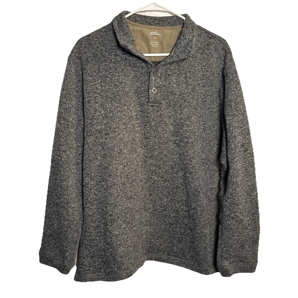 Marc Edwards Men's XL Gray Pullover Knit Sweater‎ Long Sleeve Casual